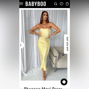 BABYBOO Yellow Maxi Dress